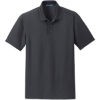 Custom Port Authority Dry Zone Grid Polo. Battleship Gray