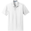 Custom Port Authority Dry Zone Grid Polo. White