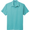 Custom Port Authority Digi Heather Performance Polo. Maui Blue