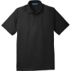 Custom Port Authority Crossover Raglan Polo. Black