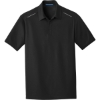 Custom Port Authority Pinpoint Mesh Polo. Black