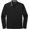 Custom Port Authority Silk Touch Performance 1/4-Zip Black/Steel Gray