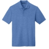 Custom Port Authority EZCotton Polo. Blue Heather