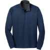 Custom Port Authority Vertical Texture 1/4-Zip Pullover. Regatta Blue/Iron Gray
