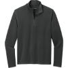 Custom Port Authority Microterry 1/4-Zip Pullover Charcoal Gray