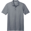 Custom Port Authority Fine Pique Blend Polo River Blue Navy Heather