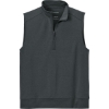 Custom Port Authority C-FREE Double Knit 1/4-Zip Vest Gray Steel Heather