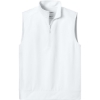 Custom Port Authority C-FREE Double Knit 1/4-Zip Vest White