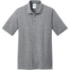 Custom Port & Co Core Blend Pique Polo. Athletic Heather Gray