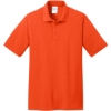 Custom Port & Co Core Blend Pique Polo. Orange