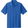 Custom Port & Co Core Blend Pique Polo. Royal Blue