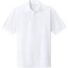 Custom Port & Co Core Blend Pique Polo. White