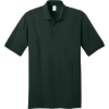Custom Port & Co Core Blend Jersey Knit Polo. Dark Green