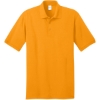Custom Port & Co Core Blend Jersey Knit Polo. Gold