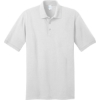 Custom Port & Co Core Blend Jersey Knit Polo. White