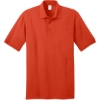 Custom Port & Co Tall Core Blend Jersey Knit Polo. Orange