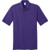 Custom Port & Co Tall Core Blend Jersey Knit Polo. Purple