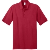 Custom Port & Co Tall Core Blend Jersey Knit Polo. Red