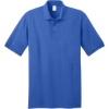 Custom Port & Co Tall Core Blend Jersey Knit Polo. Royal Blue