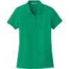 Custom Port Authority Womens Core Classic Pique Polo. Bright Kelly Green