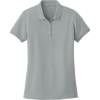 Custom Port Authority Womens Core Classic Pique Polo. Gusty Grey