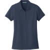 Custom Port Authority Womens Core Classic Pique Polo. River Blue Navy