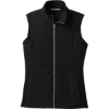 Custom Port Authority Womens Microfleece Vest. Black