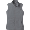 Custom Port Authority Womens Microfleece Vest. Pearl Grey