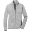 Custom Port Authority Womens Sweater Fleece Jacket. Grey Hthr