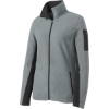 Custom Port Authority Womens Summit Fleece Full-Zip Jacket. Frost Grey/Mag