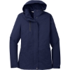 Custom Port Authority Womens All-Conditions Jacket. True Navy Blue