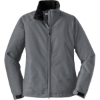 Custom Port Authority Womens Challenger Jacket. Steel Gray/True Black