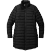 Custom Port Authority Womens Horizon Puffy Long Jacket Deep Black
