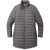Custom Port Authority Womens Horizon Puffy Long Jacket Deep Smoke Gray