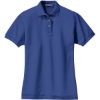 Custom Port Authority Womens Heavyweight Cotton Pique Polo. Royal Blue