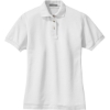 Custom Port Authority Womens Heavyweight Cotton Pique Polo. White