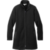 Custom Port Authority Womens Arc Sweater Fleece Long Jacket Deep Black
