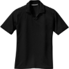 Custom Port Authority Womens Rapid Dry Polo. Jet Black