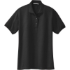 Custom Port Authority Womens Silk Touch Polo. Black