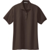 Custom Port Authority Womens Silk Touch Polo. Coffee Bean