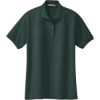 Custom Port Authority Womens Silk Touch Polo. Dark Green