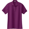 Custom Port Authority Womens Silk Touch Polo. Deep Berry Purple