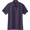 Custom Port Authority Womens Silk Touch Polo. Eggplant Purple
