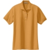 Custom Port Authority Womens Silk Touch Polo. Gold
