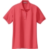 Custom Port Authority Womens Silk Touch Polo. Hibiscus Pink