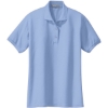 Custom Port Authority Womens Silk Touch Polo. Light Blue