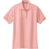 Custom Port Authority Womens Silk Touch Polo. Light Pink