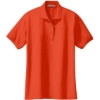 Custom Port Authority Womens Silk Touch Polo. Orange