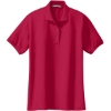 Custom Port Authority Womens Silk Touch Polo. Red