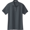 Custom Port Authority Womens Silk Touch Polo. Steel Grey